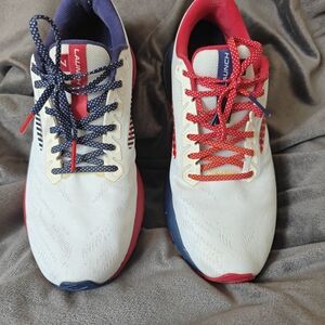 Brooks Launch 7 Red, White & Blie Running / Athletic Shoes  SIZE 8.5